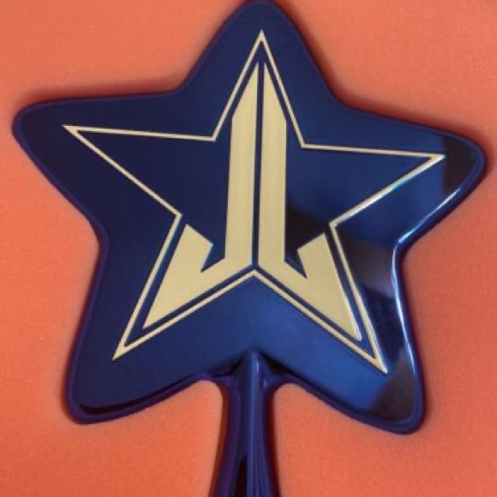 Blue chrome jeffree star mirror